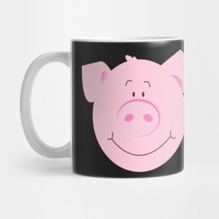 Cute Happy Pig - Pink Mug